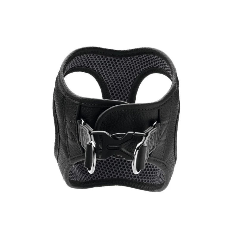 Hunter Hilo læder hundesele XS-S sort hals 37-40 cm - blød og let pasform